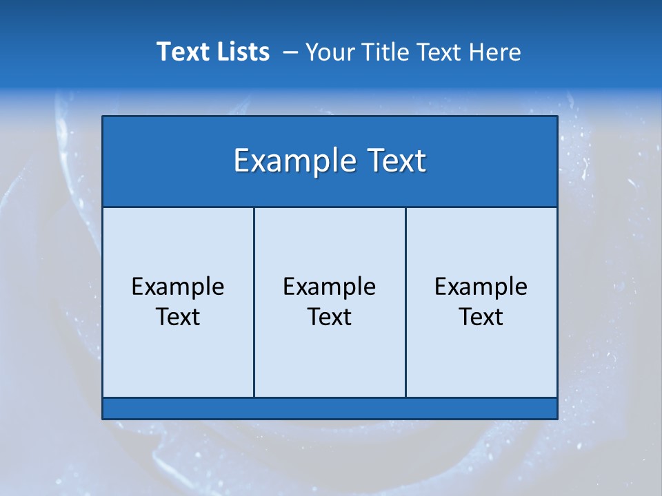 Blue Roses PowerPoint Template