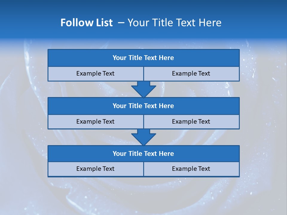 Blue Roses PowerPoint Template