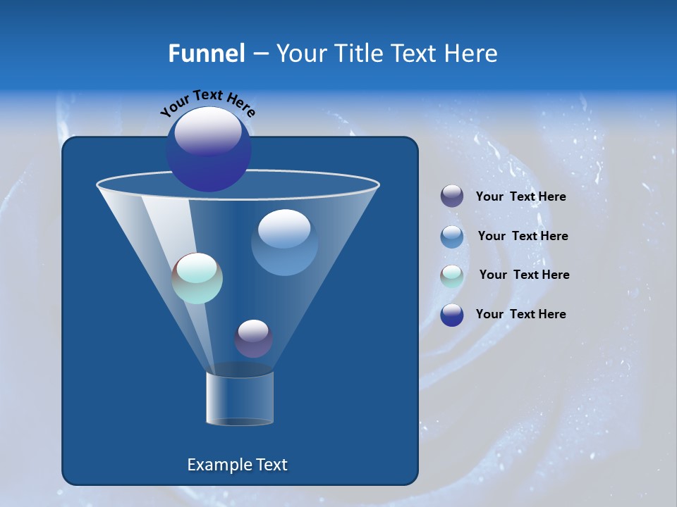 Blue Roses PowerPoint Template