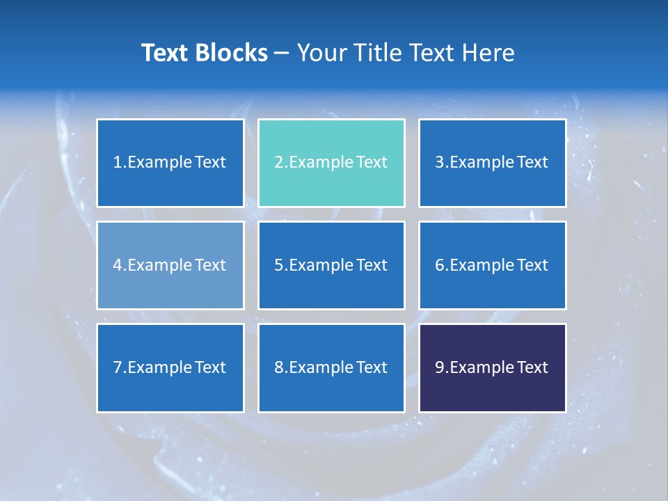 Blue Roses PowerPoint Template