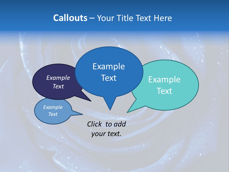 Blue Roses PowerPoint Template