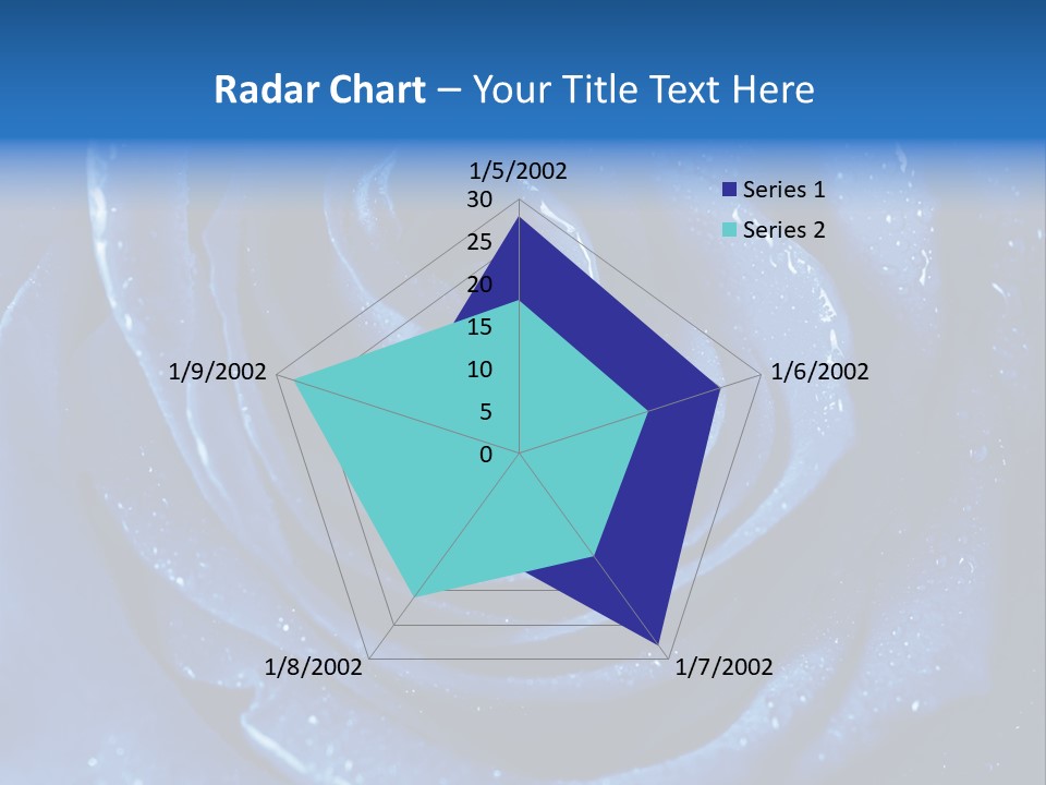 Blue Roses PowerPoint Template
