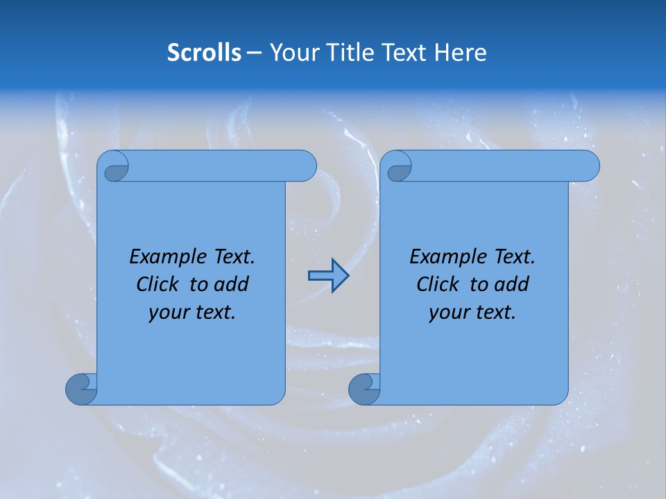 Blue Roses PowerPoint Template