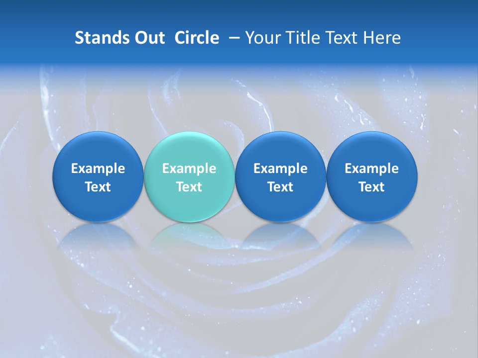 Blue Roses PowerPoint Template