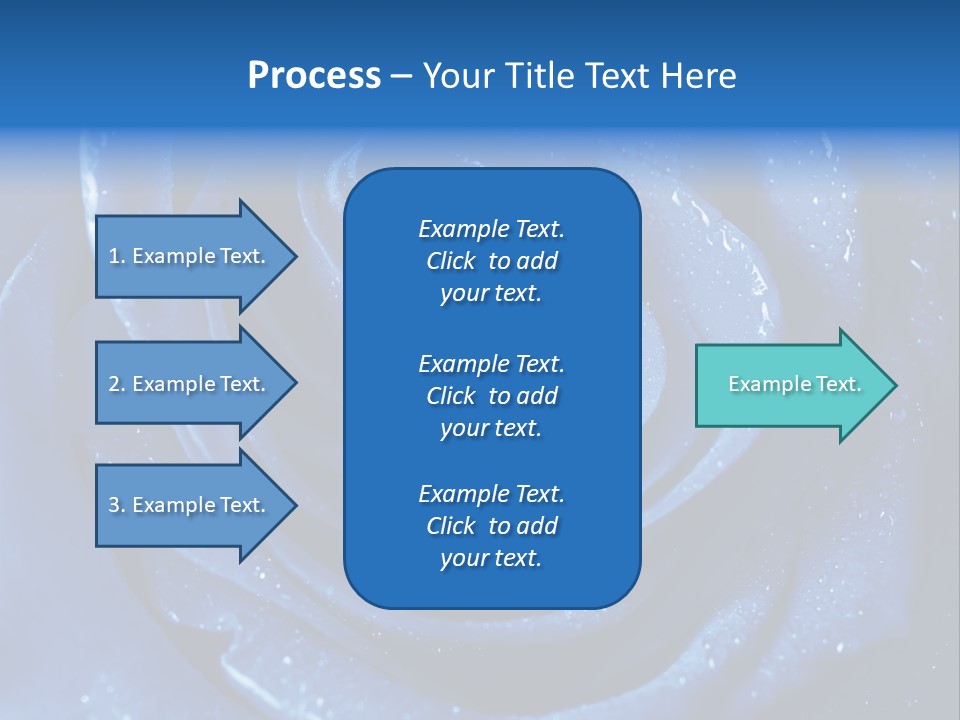 Blue Roses PowerPoint Template