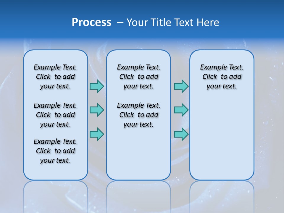Blue Roses PowerPoint Template