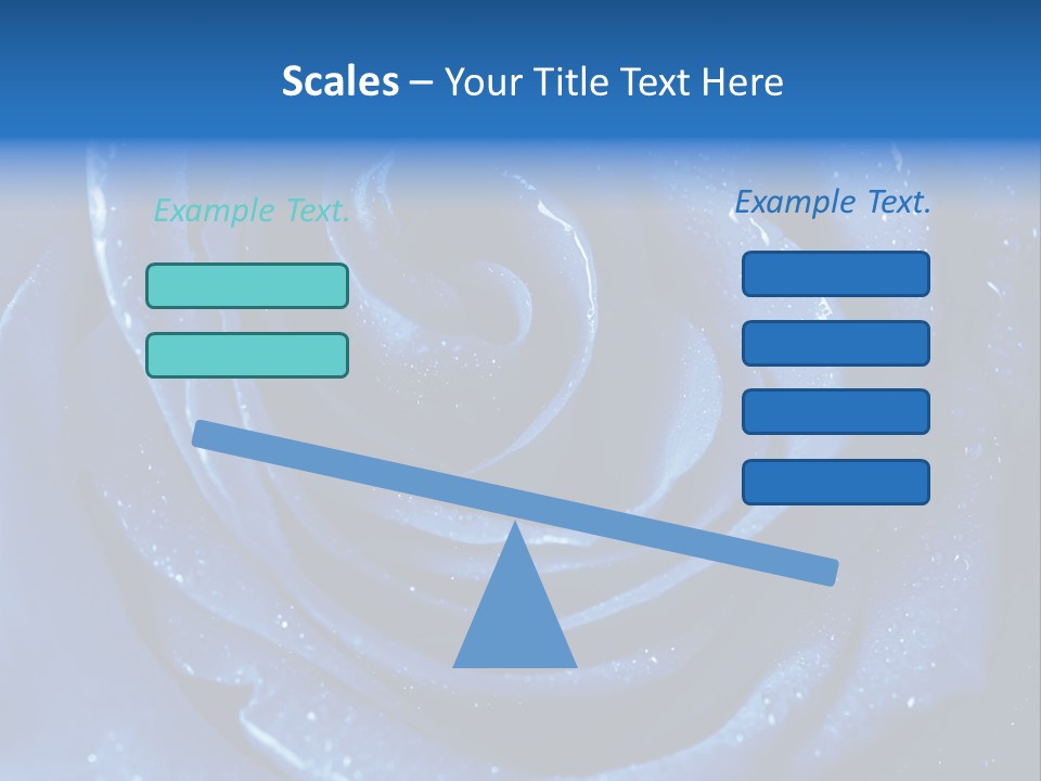 Blue Roses PowerPoint Template