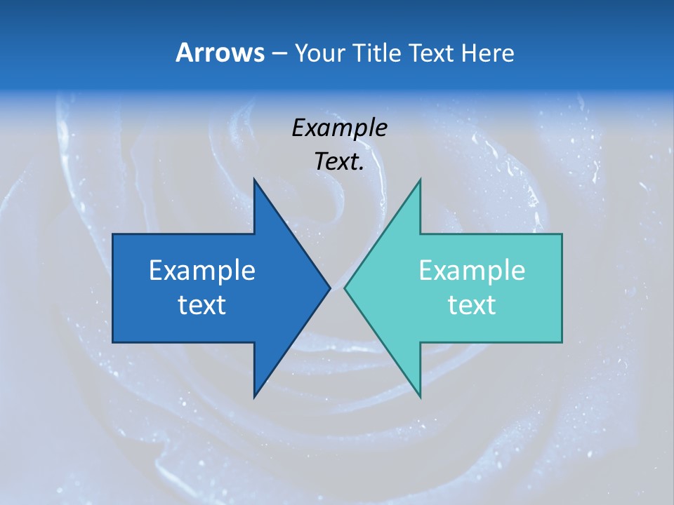 Blue Roses PowerPoint Template