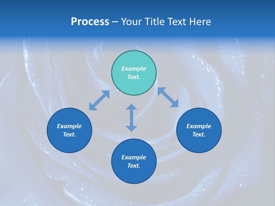 Blue Roses PowerPoint Template