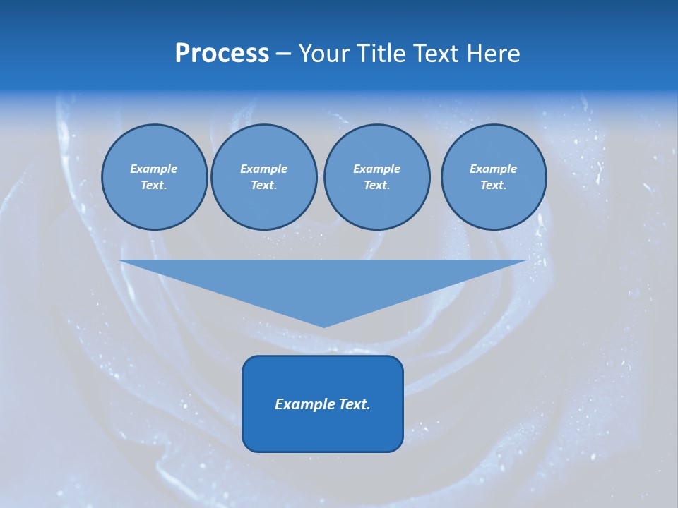 Blue Roses PowerPoint Template