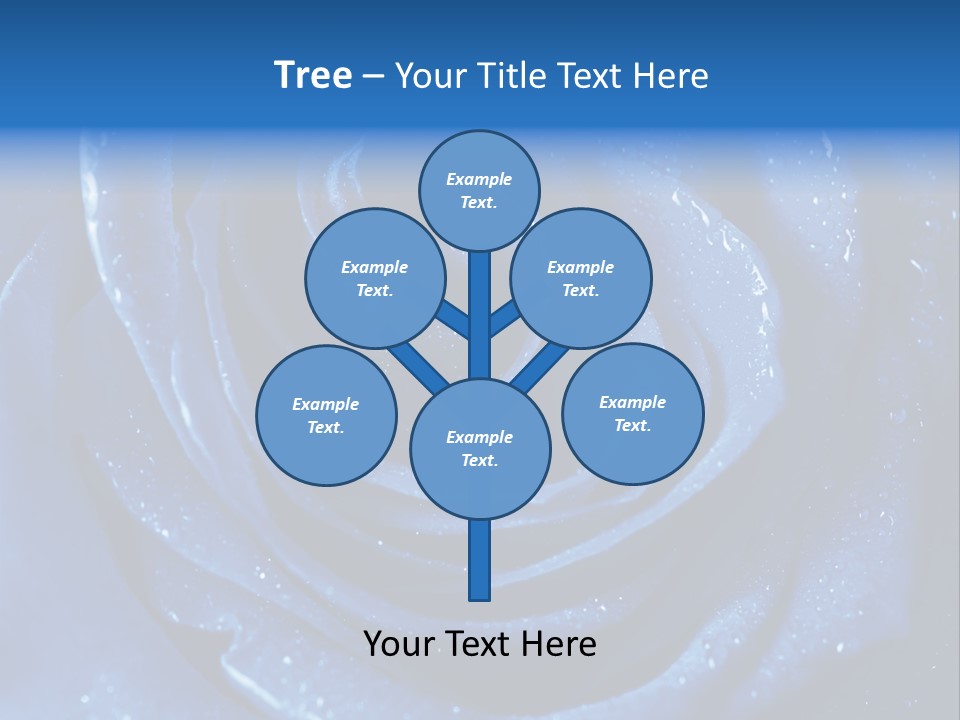 Blue Roses PowerPoint Template