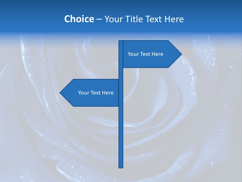 Blue Roses PowerPoint Template