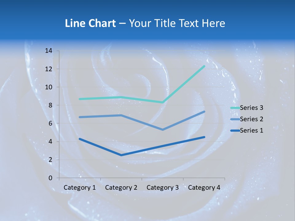 Blue Roses PowerPoint Template