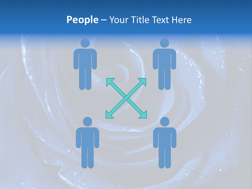 Blue Roses PowerPoint Template