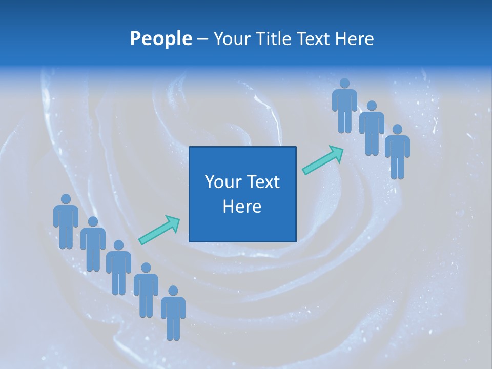 Blue Roses PowerPoint Template