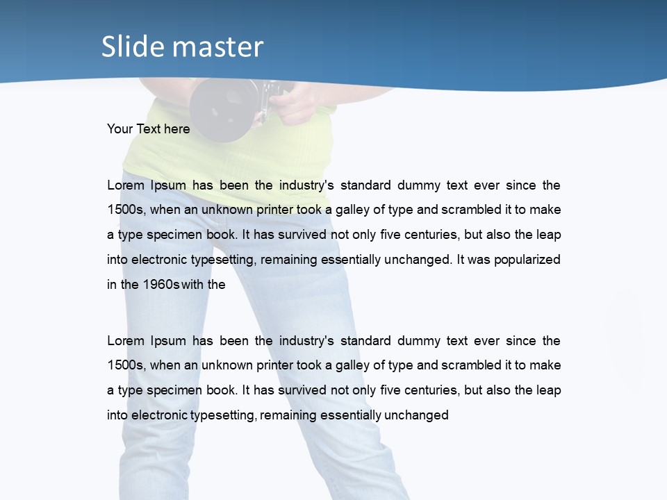 Photograph Leisure Female PowerPoint Template