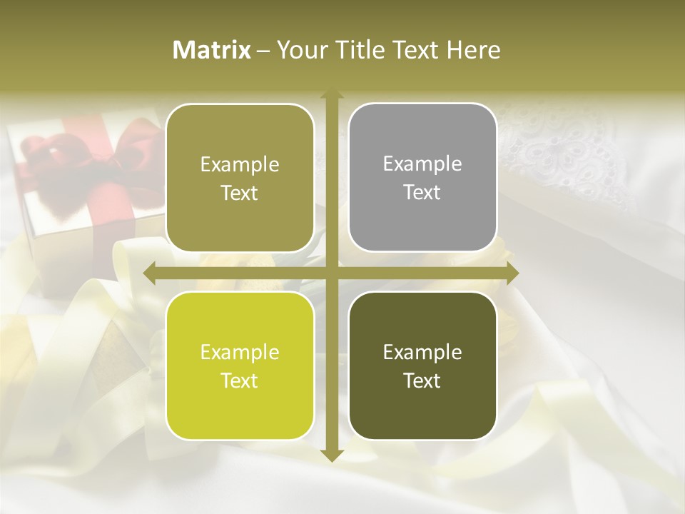 Gift Box Flower PowerPoint Template