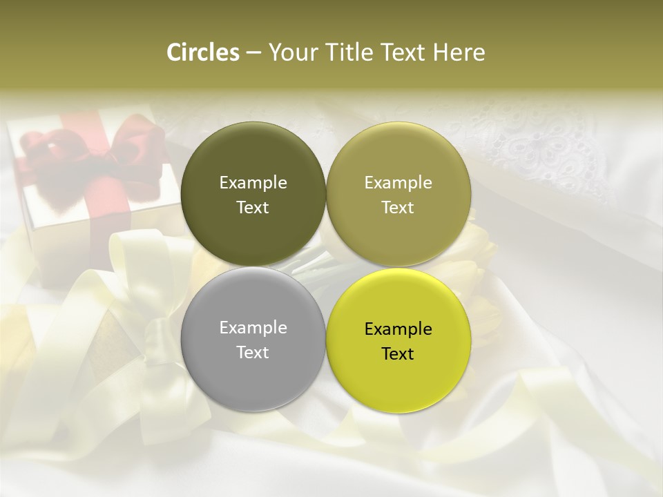 Gift Box Flower PowerPoint Template