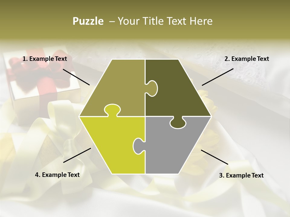 Gift Box Flower PowerPoint Template