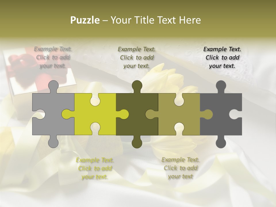 Gift Box Flower PowerPoint Template