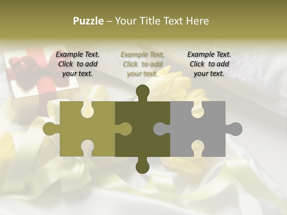 Gift Box Flower PowerPoint Template