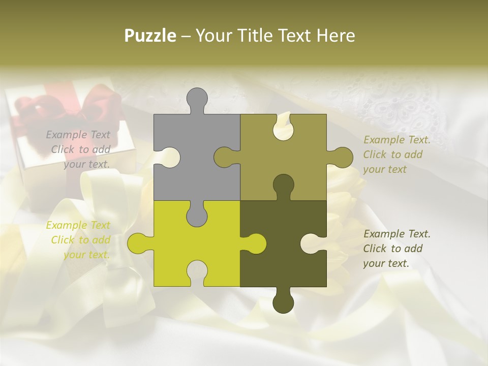 Gift Box Flower PowerPoint Template