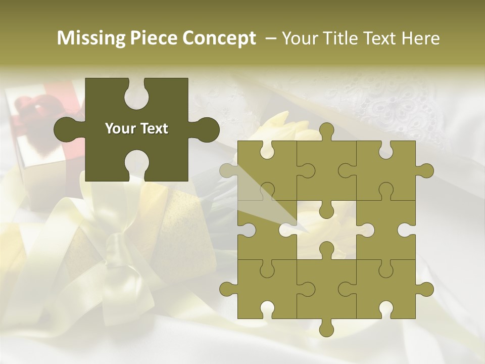 Gift Box Flower PowerPoint Template