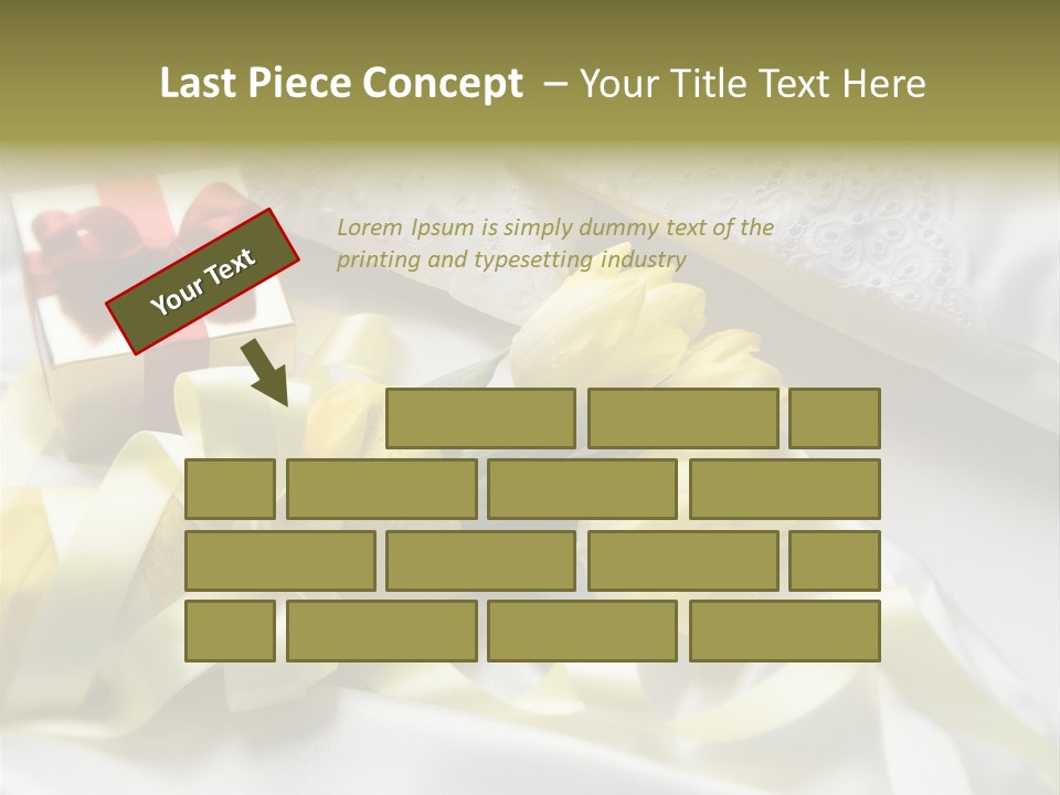 Gift Box Flower PowerPoint Template