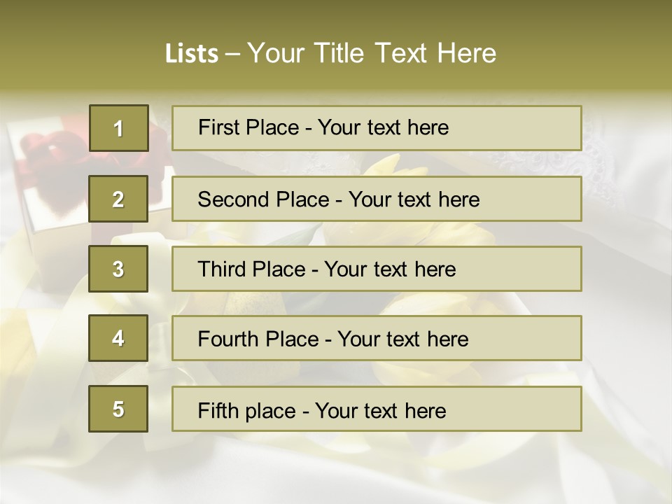 Gift Box Flower PowerPoint Template