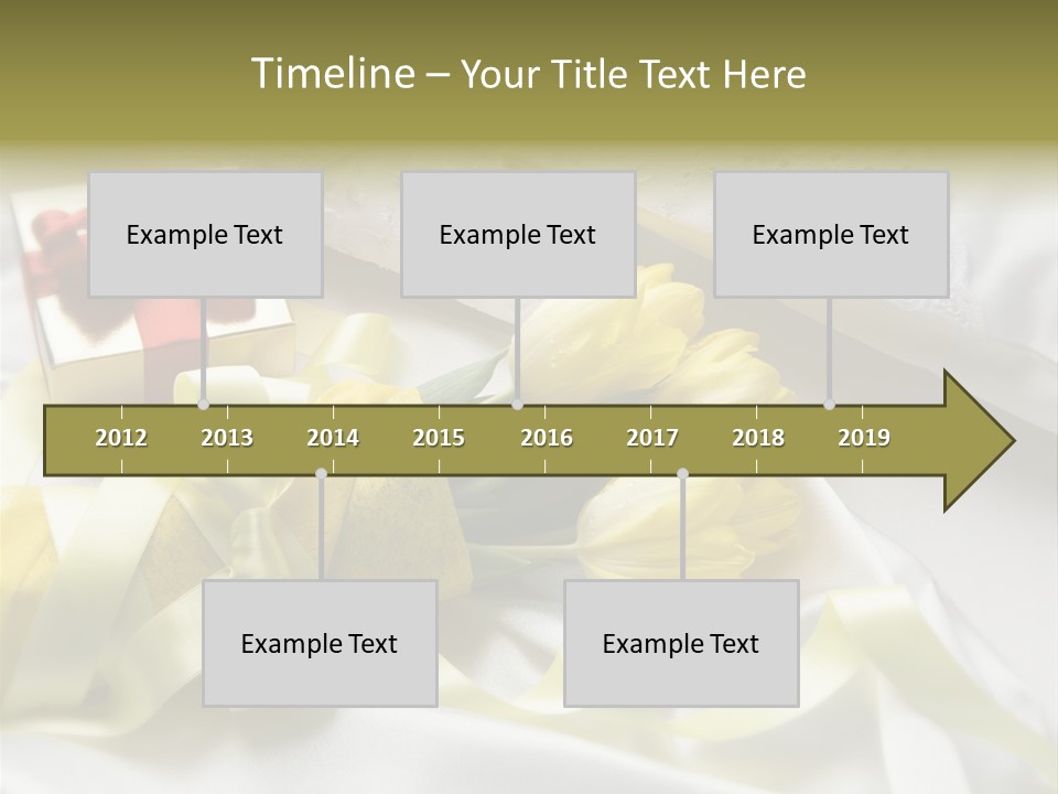 Gift Box Flower PowerPoint Template