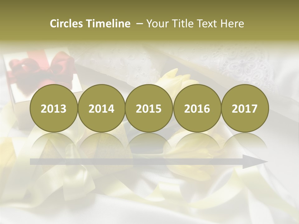 Gift Box Flower PowerPoint Template