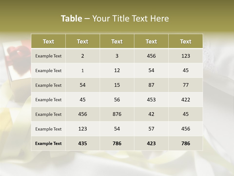 Gift Box Flower PowerPoint Template