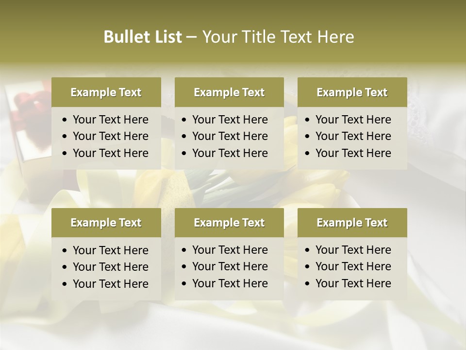 Gift Box Flower PowerPoint Template