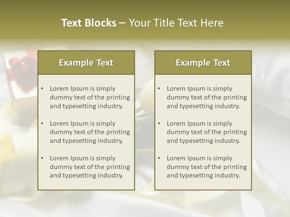 Gift Box Flower PowerPoint Template