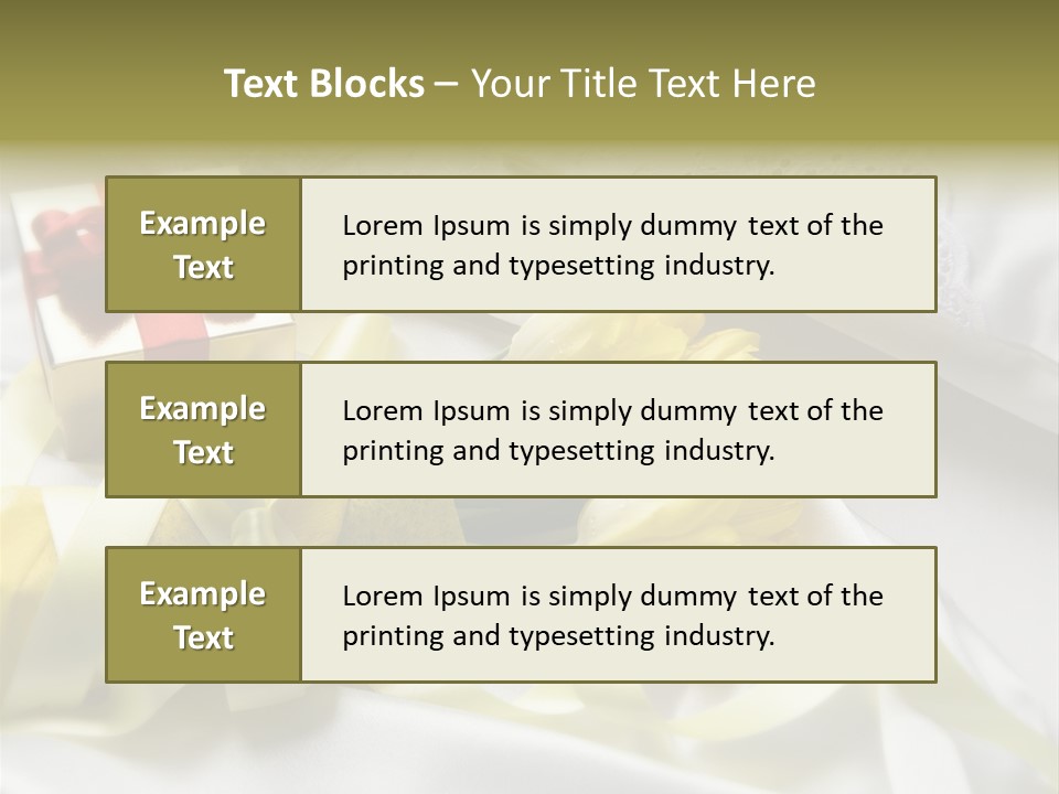 Gift Box Flower PowerPoint Template