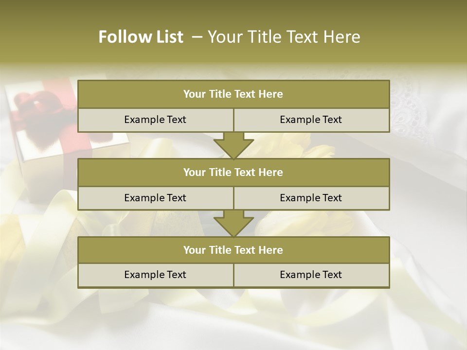 Gift Box Flower PowerPoint Template