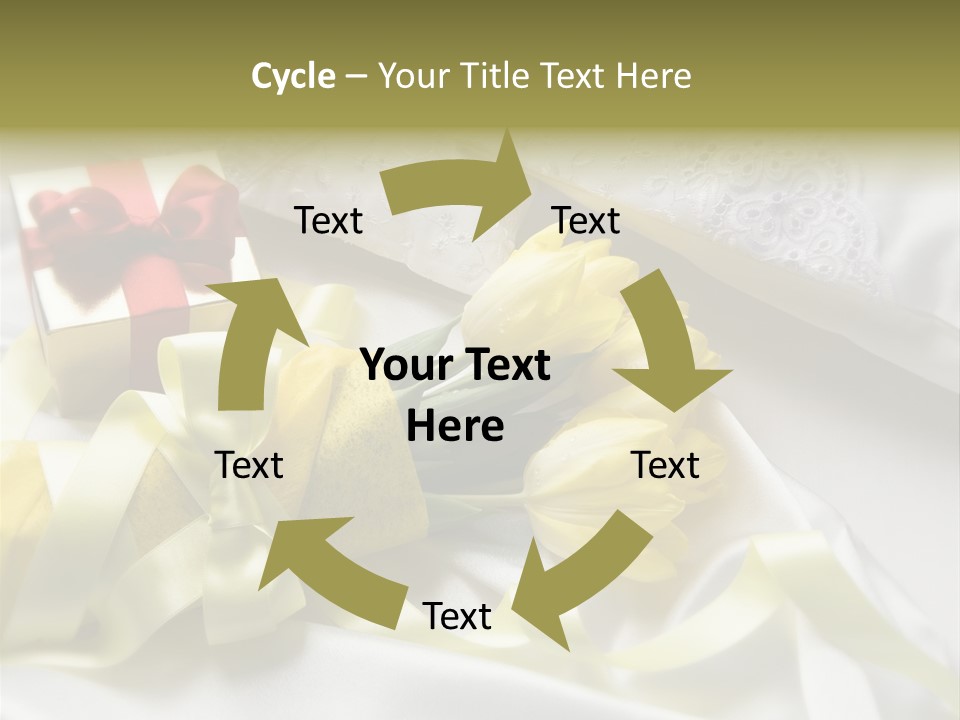 Gift Box Flower PowerPoint Template