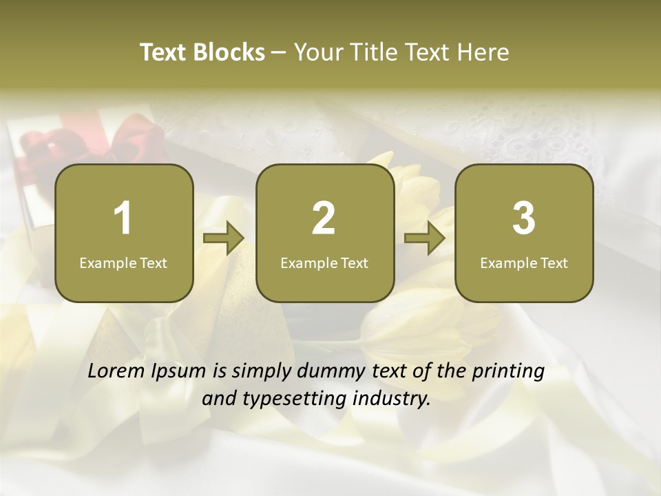 Gift Box Flower PowerPoint Template