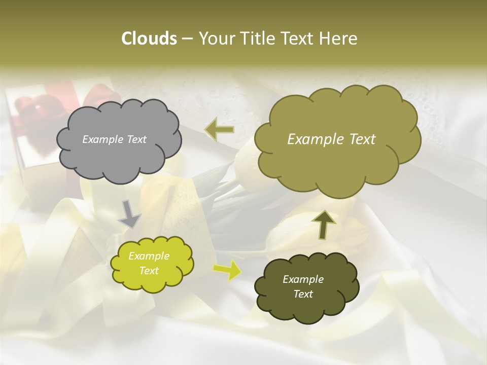 Gift Box Flower PowerPoint Template