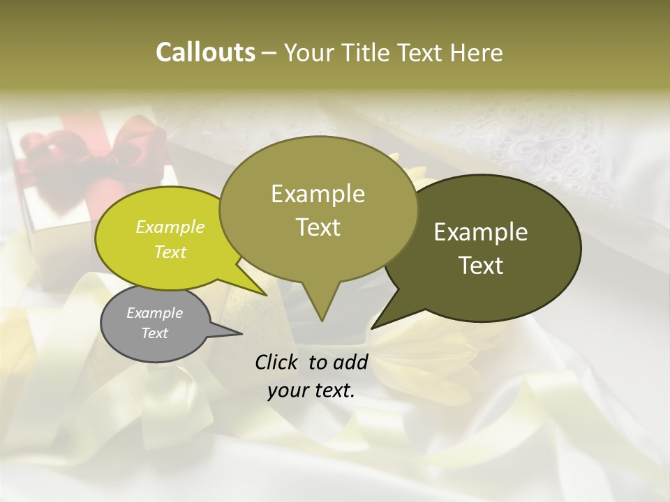 Gift Box Flower PowerPoint Template