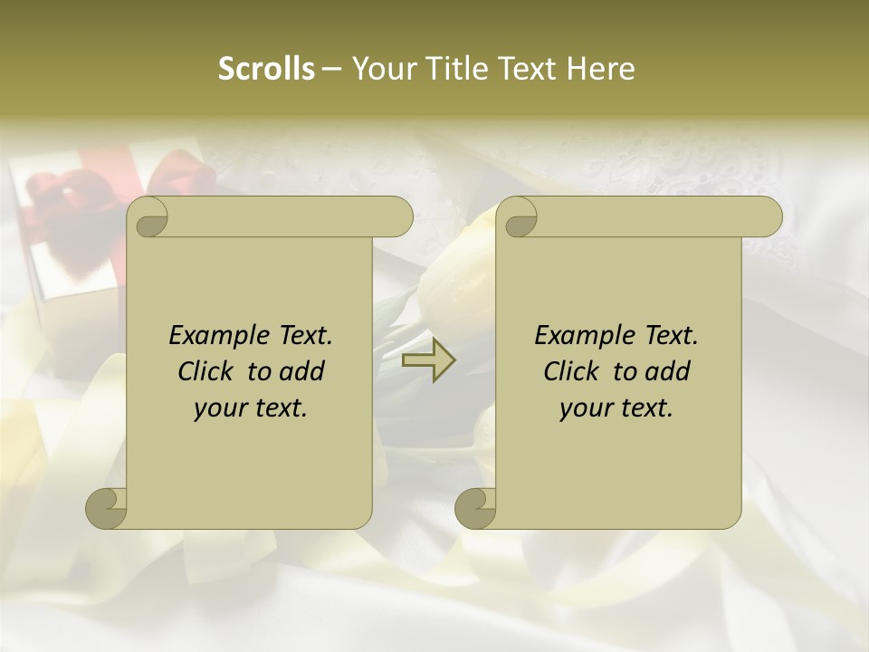 Gift Box Flower PowerPoint Template