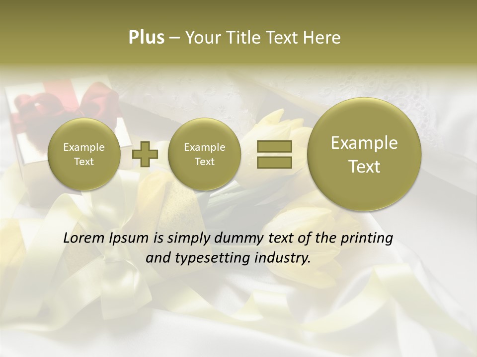 Gift Box Flower PowerPoint Template