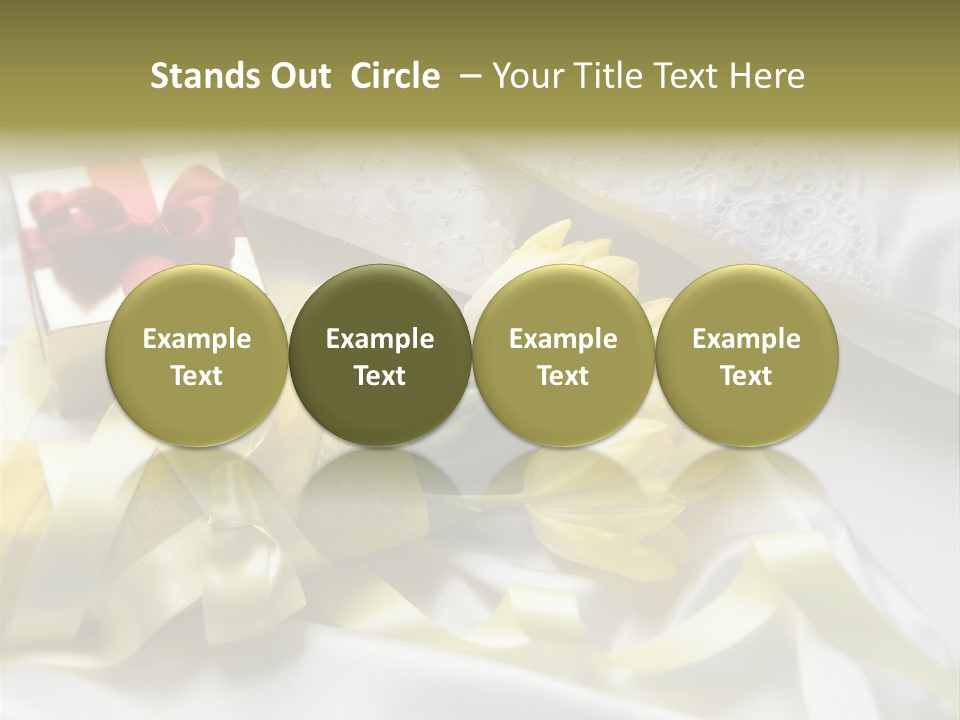 Gift Box Flower PowerPoint Template