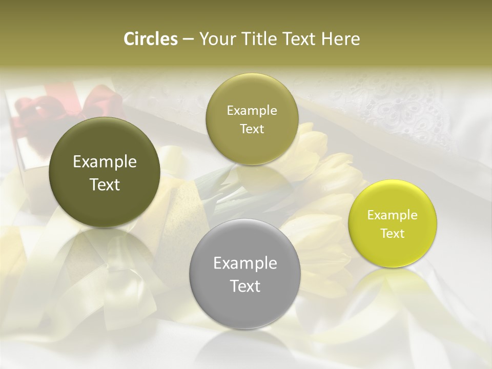 Gift Box Flower PowerPoint Template