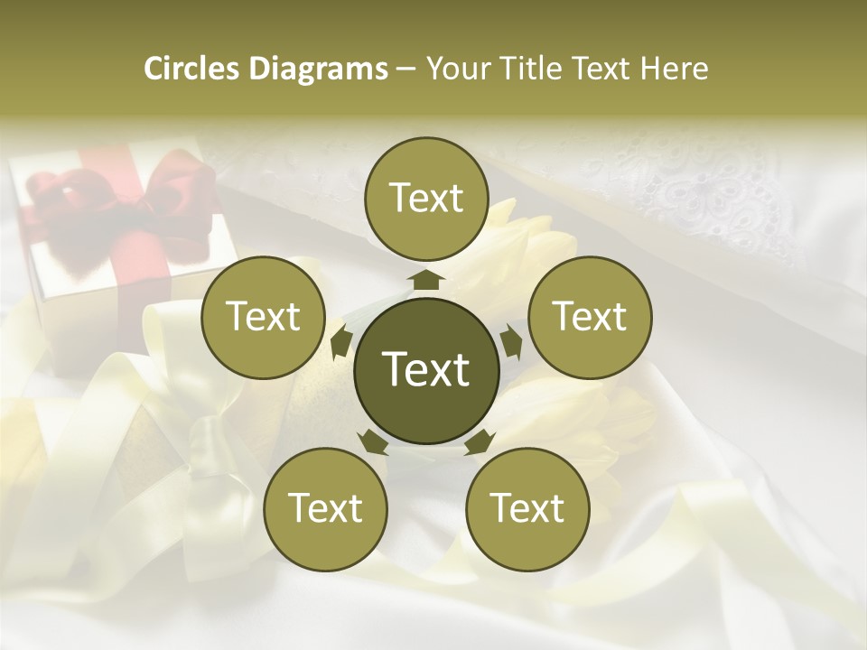 Gift Box Flower PowerPoint Template