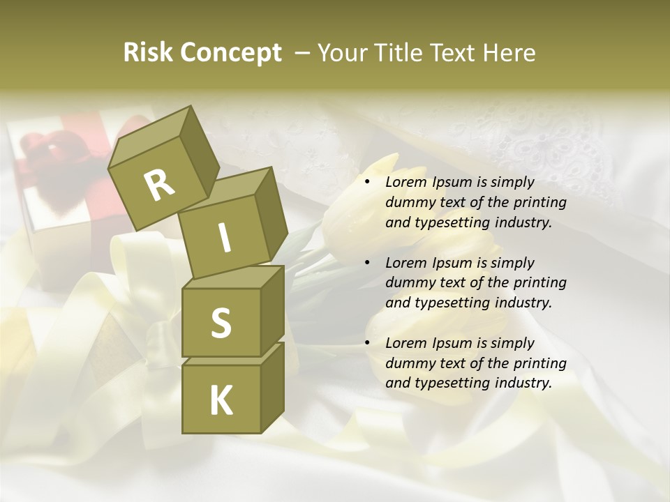 Gift Box Flower PowerPoint Template