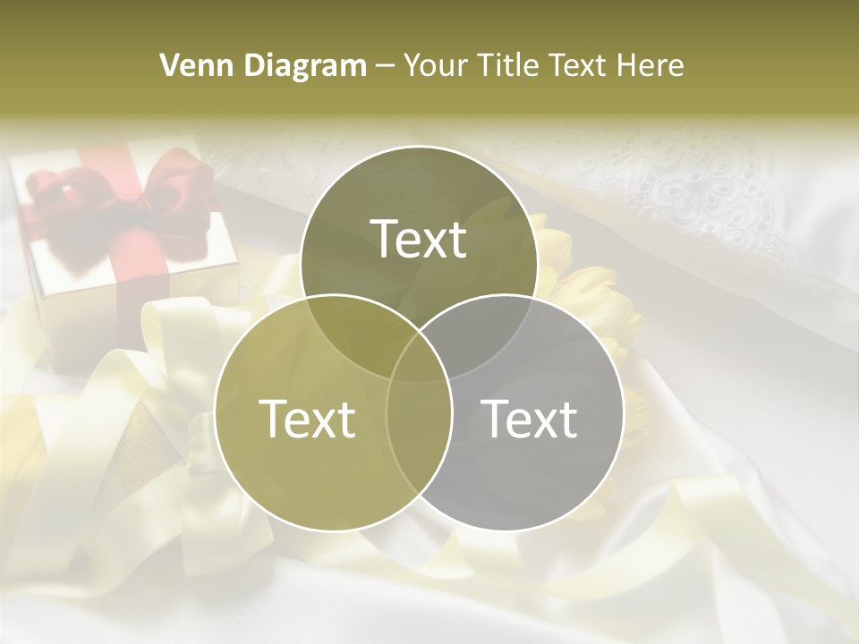 Gift Box Flower PowerPoint Template