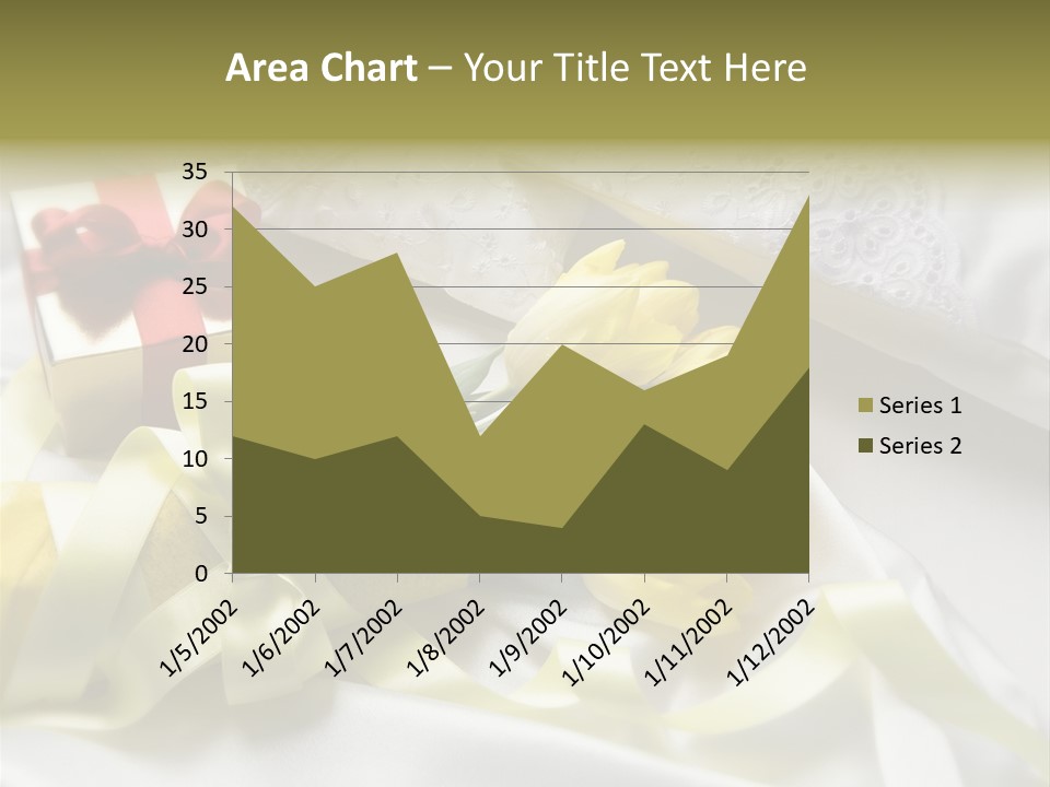 Gift Box Flower PowerPoint Template