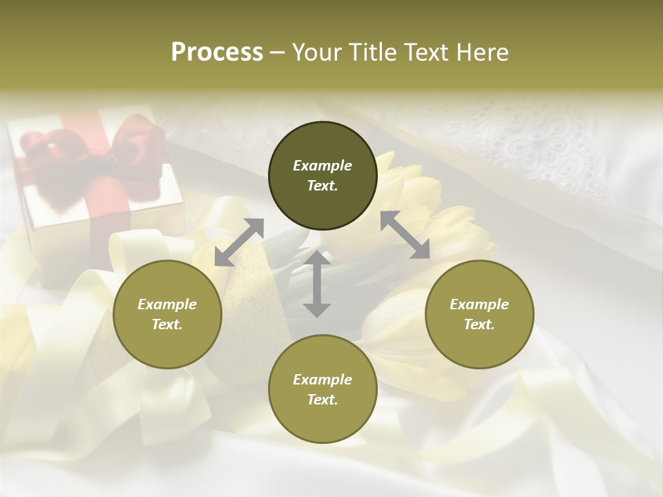 Gift Box Flower PowerPoint Template