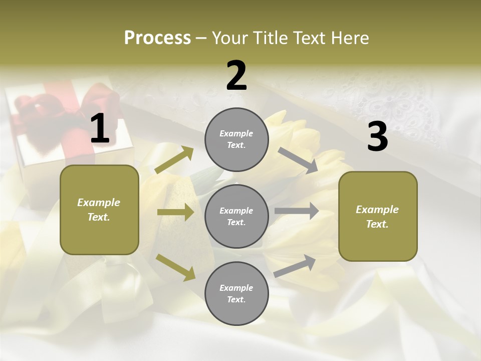 Gift Box Flower PowerPoint Template